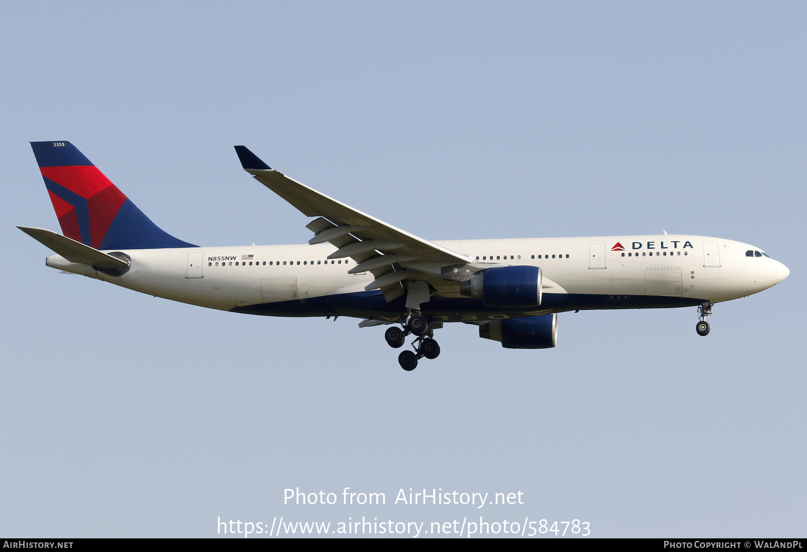 Aircraft Photo of N855NW | Airbus A330-223 | Delta Air Lines | AirHistory.net #584783