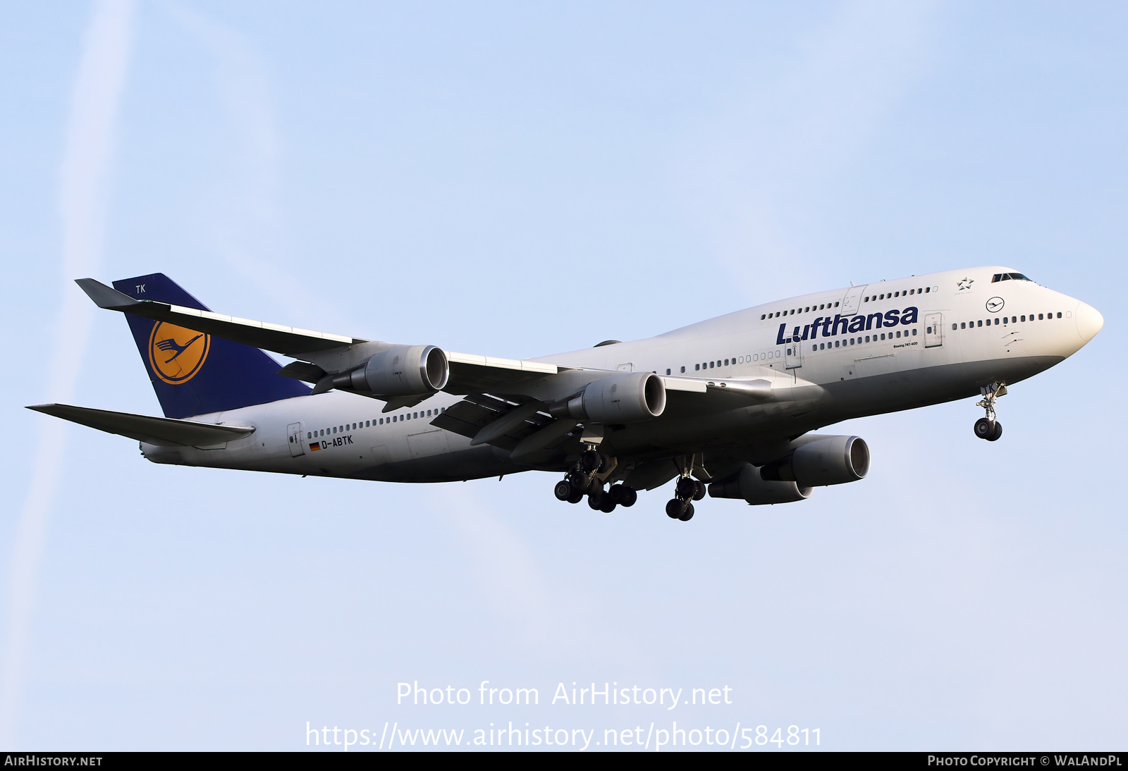 Aircraft Photo of D-ABTK | Boeing 747-430 | Lufthansa | AirHistory.net #584811