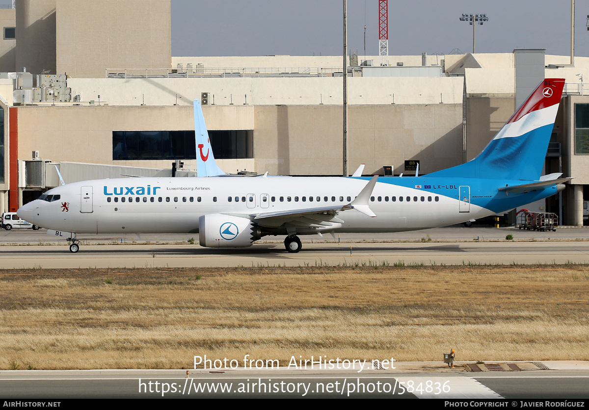 Aircraft Photo of LX-LBL | Boeing 737-8 Max 8 | Luxair | AirHistory.net #584836