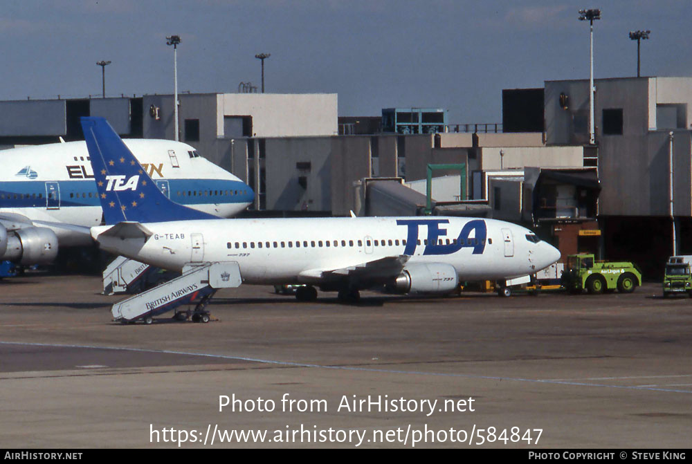 Aircraft Photo of G-TEAB | Boeing 737-3Y0 | TEA - Trans European Airways | AirHistory.net #584847