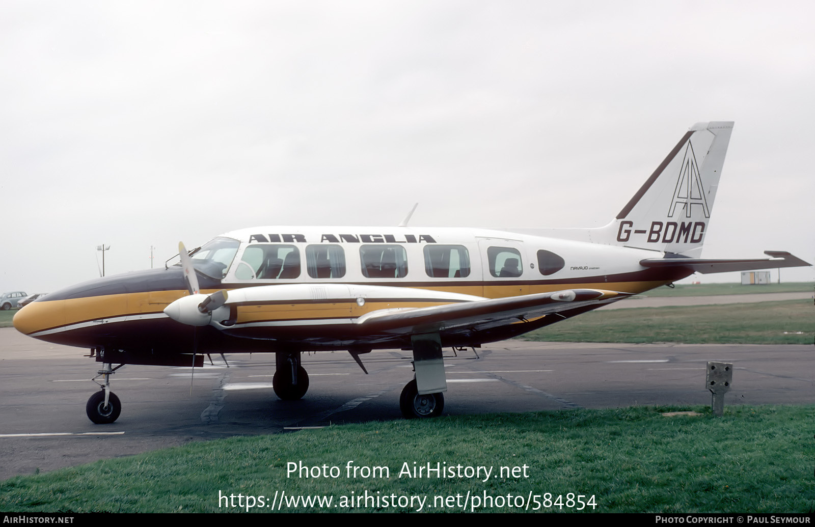 Aircraft Photo of G-BDMD | Piper PA-31-350 Navajo Chieftain | Air Anglia | AirHistory.net #584854