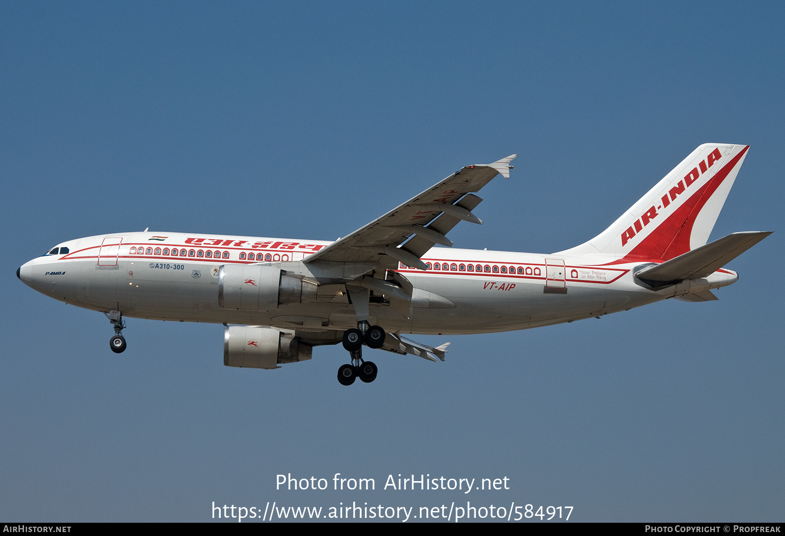 Aircraft Photo of VT-AIP | Airbus A310-324/F | Air India | AirHistory.net #584917