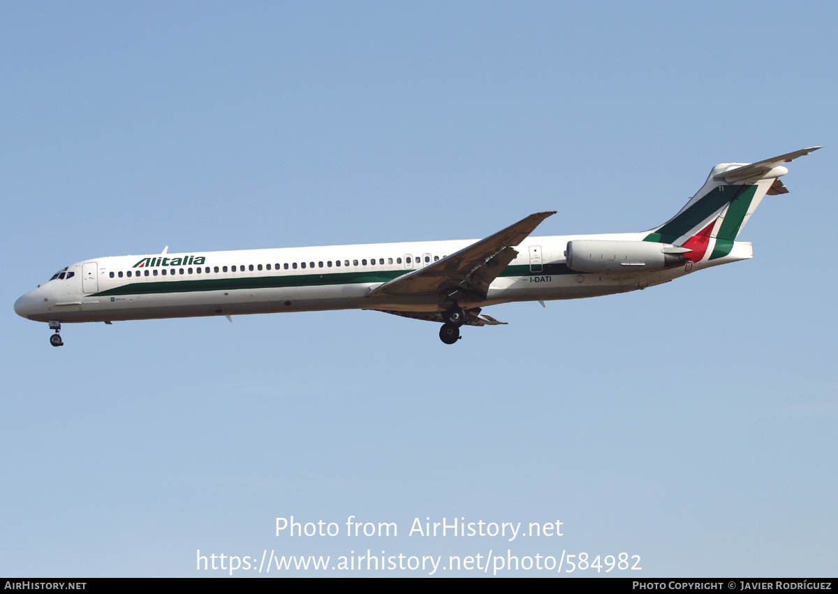 Aircraft Photo of I-DATI | McDonnell Douglas MD-82 (DC-9-82) | Alitalia | AirHistory.net #584982