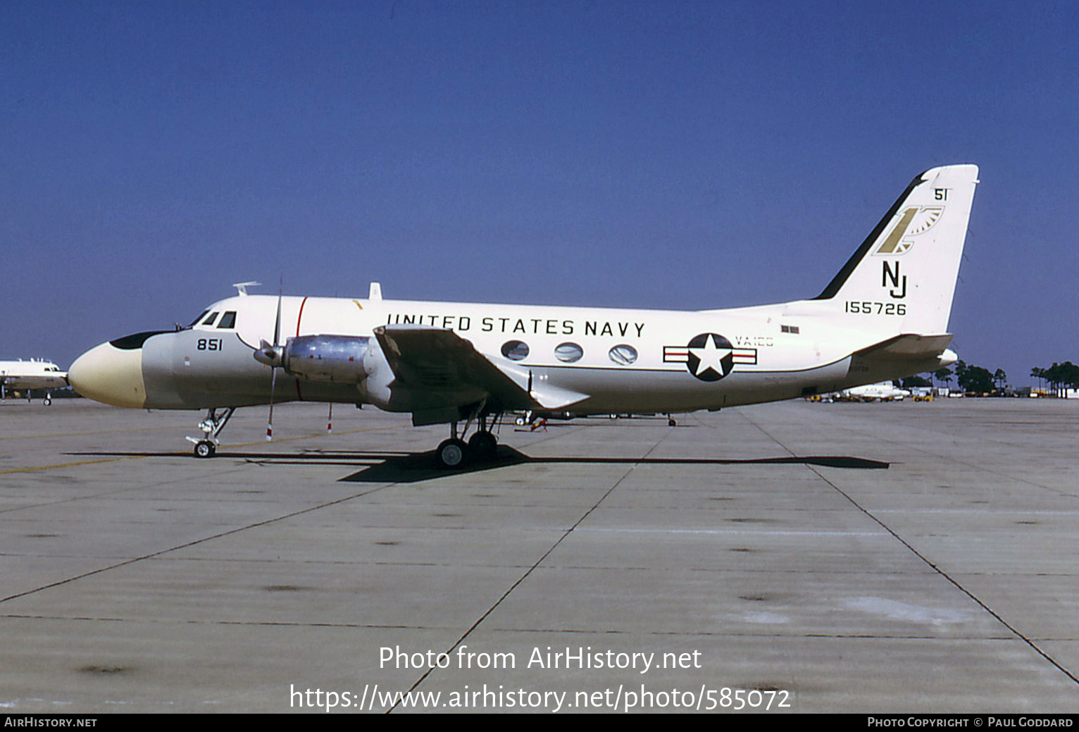 Aircraft Photo of 155726 | Grumman TC-4C Academe (G-159) | USA - Navy | AirHistory.net #585072