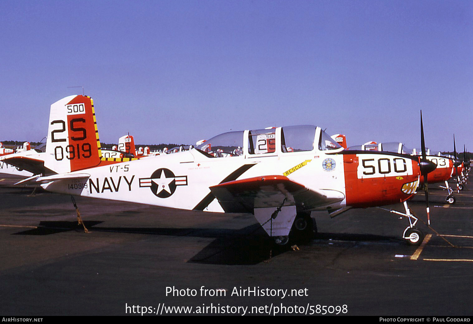 Aircraft Photo of 140919 / 0919 | Beech T-34B Mentor | USA - Navy | AirHistory.net #585098