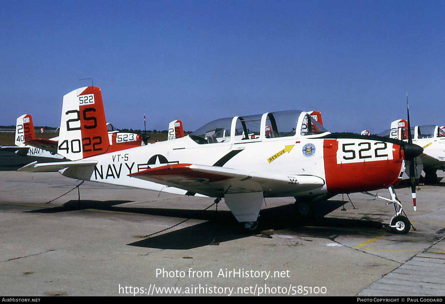 Aircraft Photo of 144022 / 4022 | Beech T-34B Mentor | USA - Navy | AirHistory.net #585100