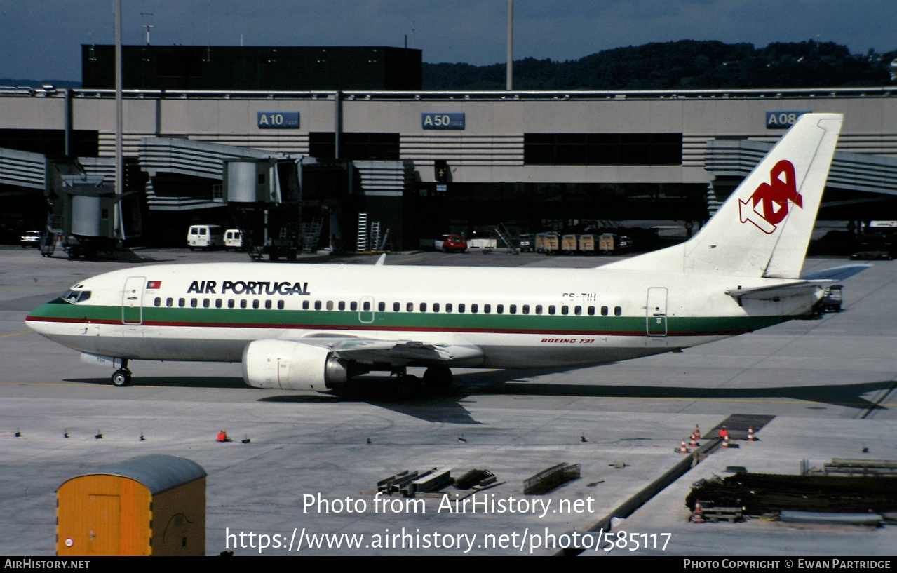 Aircraft Photo of CS-TIH | Boeing 737-3K9 | TAP Air Portugal | AirHistory.net #585117