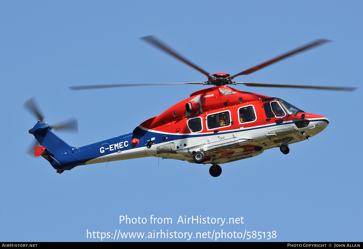 Aircraft Photo of G-EMEC | Eurocopter EC-175B | CHC Helicopters | AirHistory.net #585138