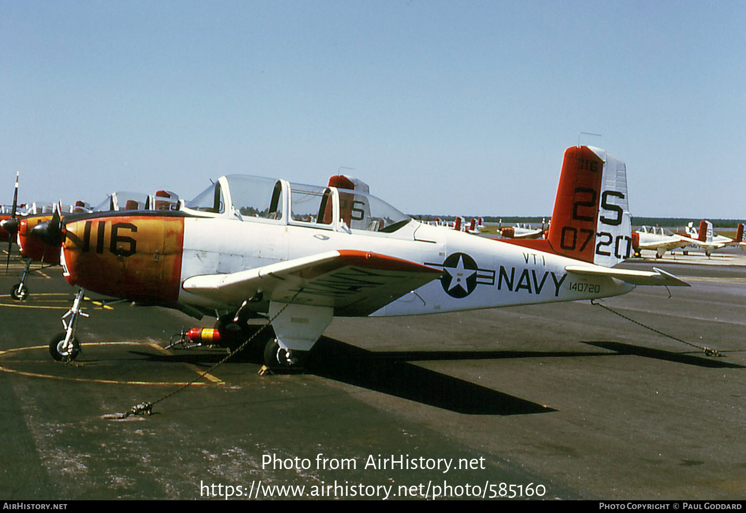 Aircraft Photo of 140720 / 0720 | Beech T-34B Mentor | USA - Navy | AirHistory.net #585160