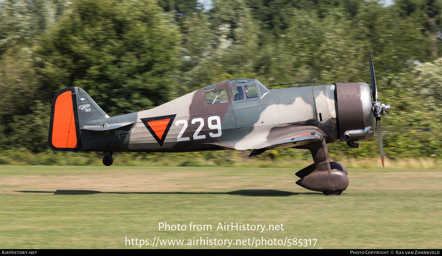 Aircraft Photo of PH-XXI / 229 | Fokker D.XXI (replica) | Netherlands - Air Force | AirHistory.net #585317