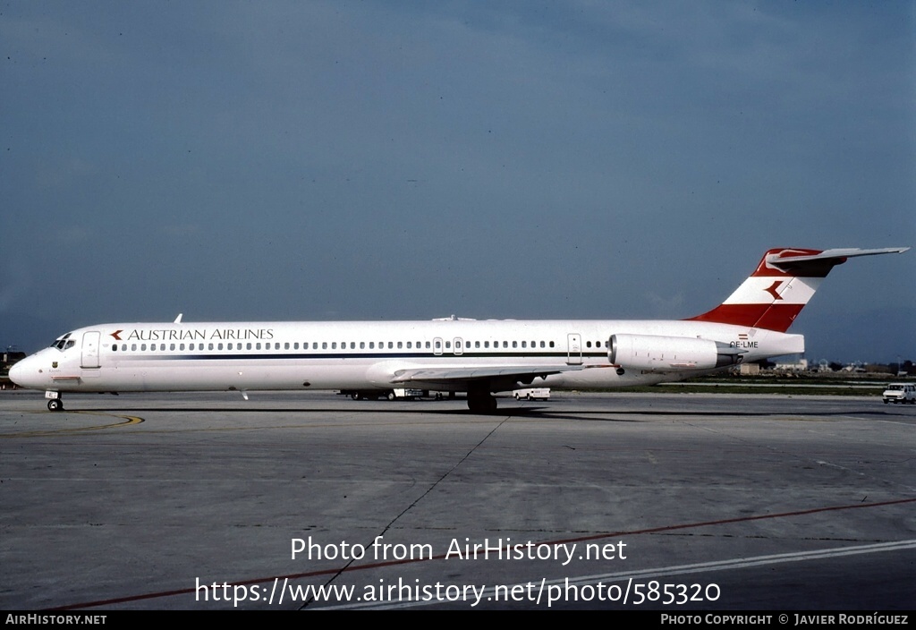 Aircraft Photo of OE-LME | McDonnell Douglas MD-83 (DC-9-83) | Austrian Airlines | AirHistory.net #585320