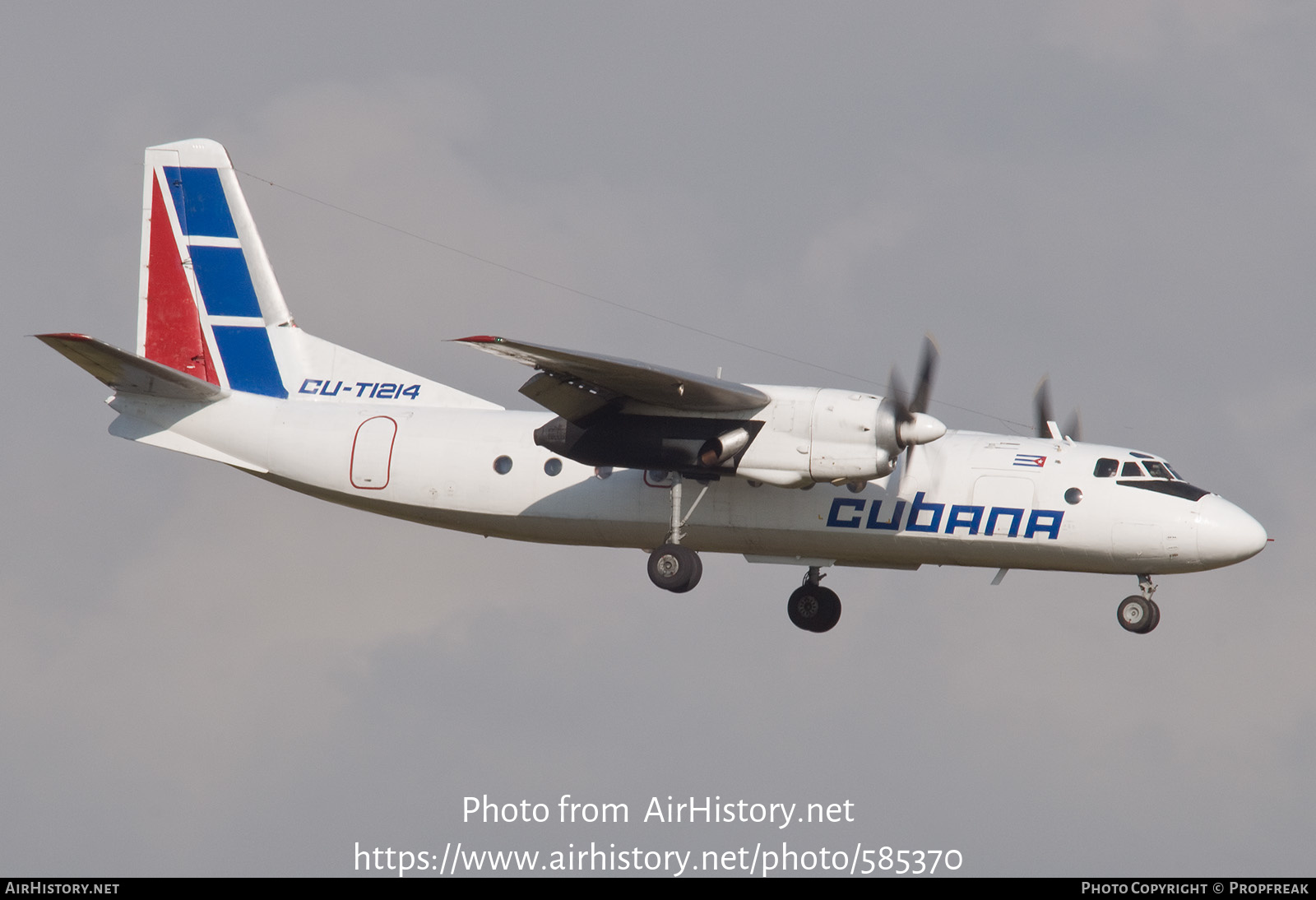 Aircraft Photo of CU-T1214 | Antonov An-24RV | Cubana | AirHistory.net #585370