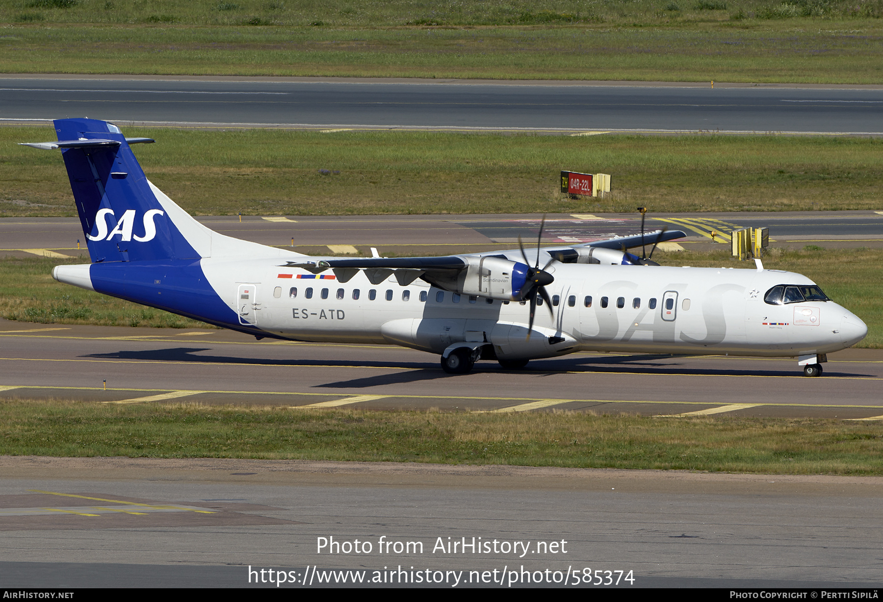 Aircraft Photo of ES-ATD | ATR ATR-72-600 (ATR-72-212A) | Scandinavian Airlines - SAS | AirHistory.net #585374