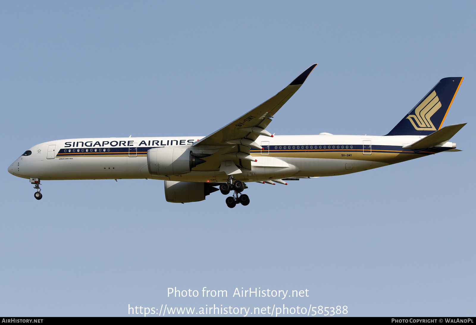 Aircraft Photo of 9V-SMY | Airbus A350-941 | Singapore Airlines | AirHistory.net #585388