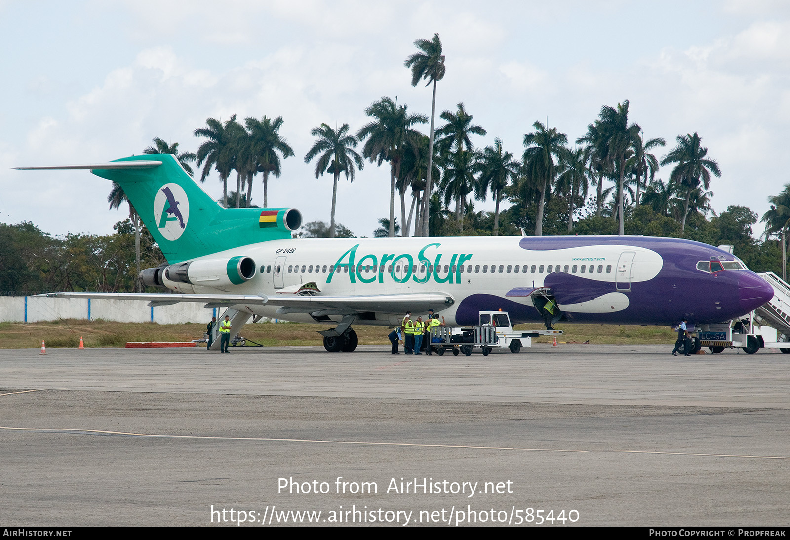 Aircraft Photo of CP-2498 | Boeing 727-223/Adv | AeroSur | AirHistory.net #585440