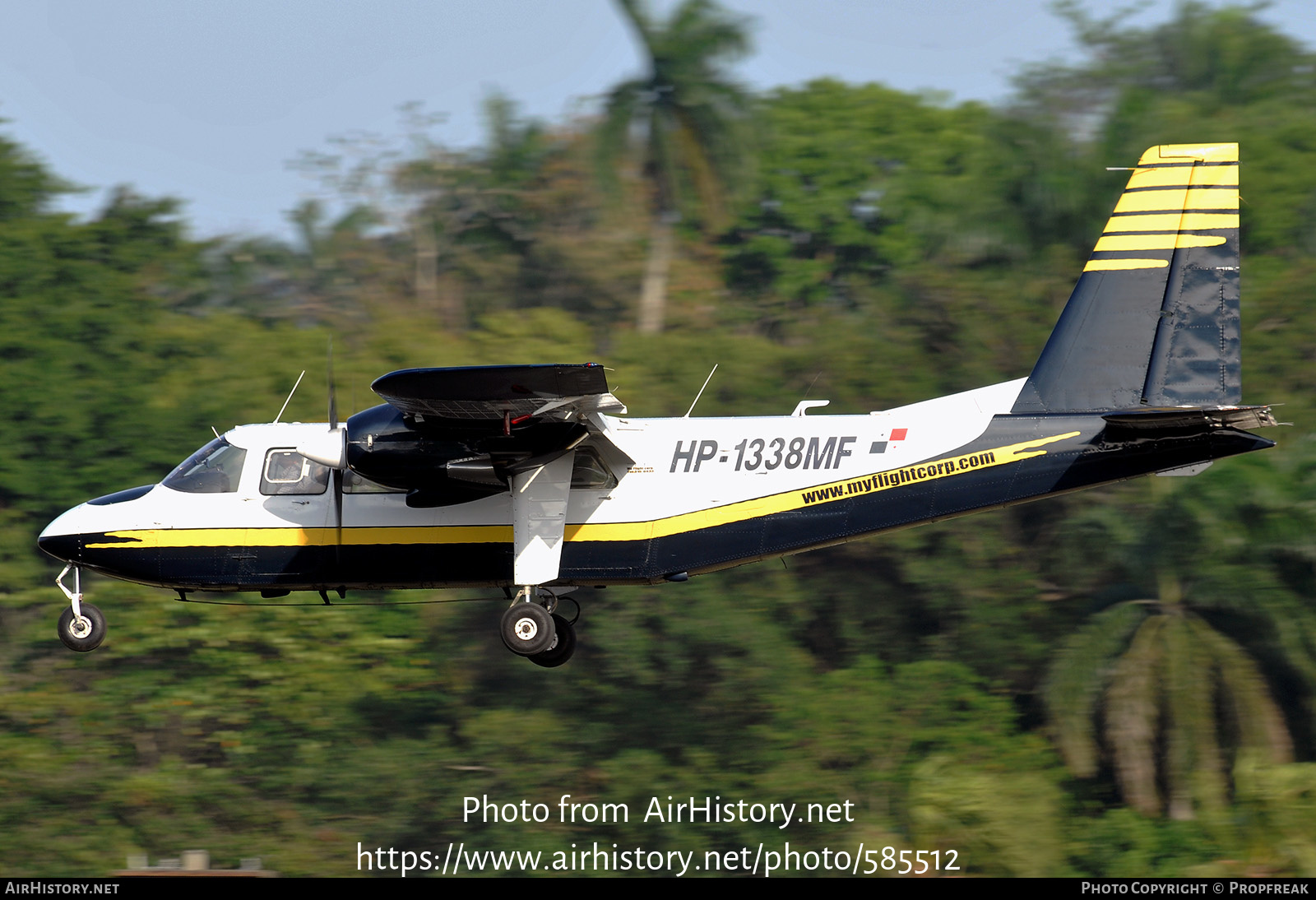 Aircraft Photo of HP-1338MF | Britten-Norman BN-2A-21 Islander | My Flight | AirHistory.net #585512