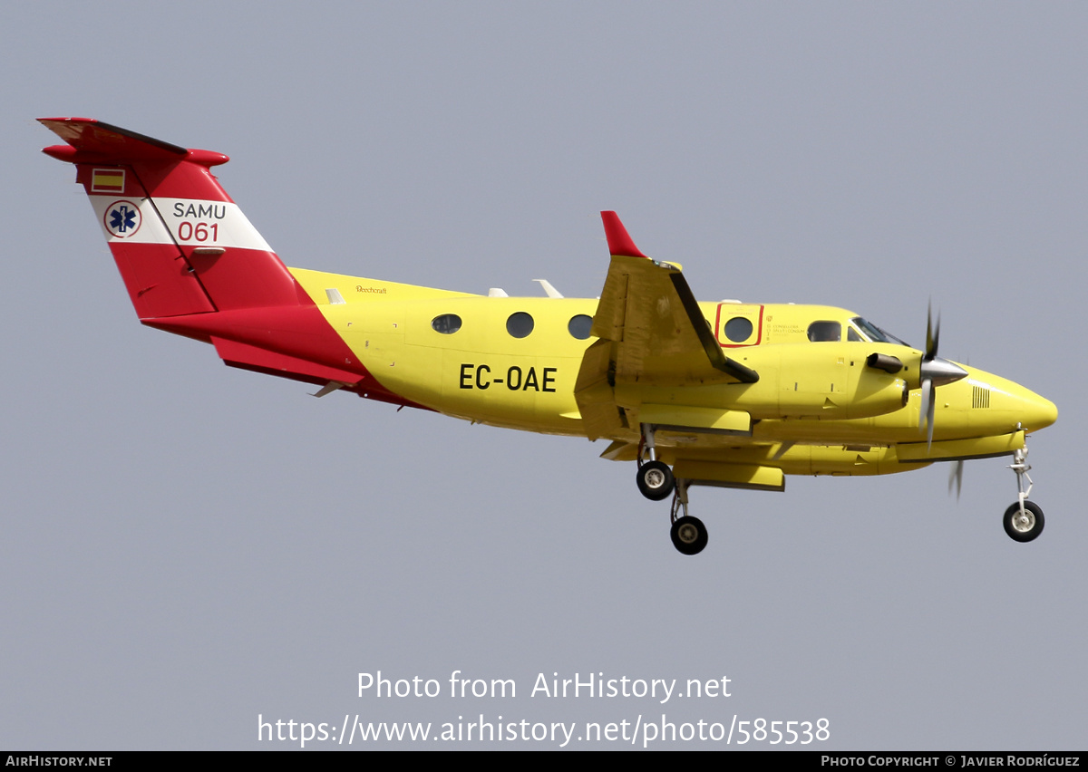 Aircraft Photo of EC-OAE | Beechcraft 250 King Air (200GT) | SAMU - Servicios de Asistencia Médica de Urgencias | AirHistory.net #585538