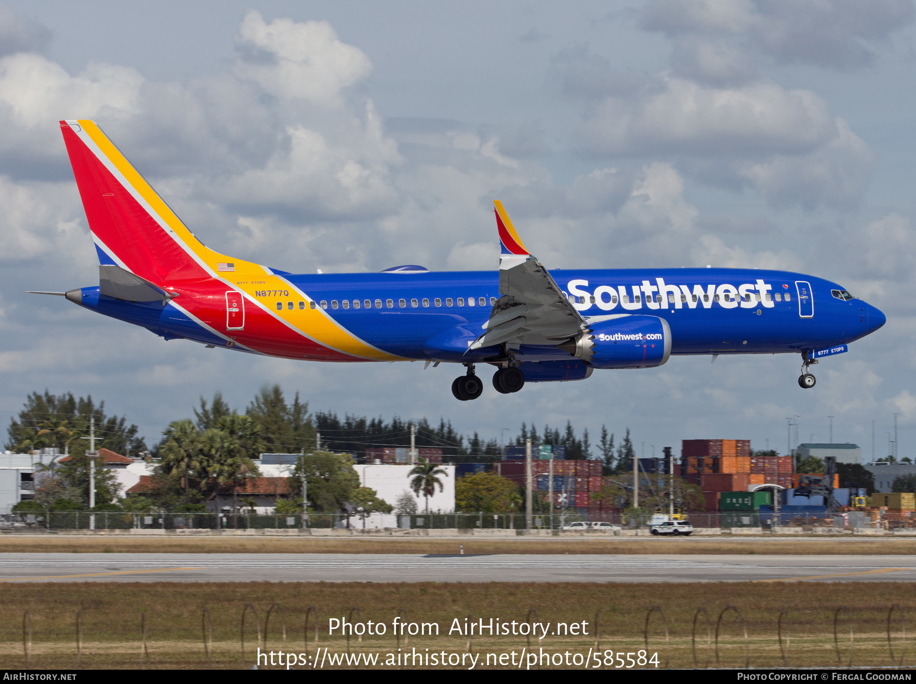 Aircraft Photo of N8777Q | Boeing 737-8 Max 8 | Southwest Airlines | AirHistory.net #585584