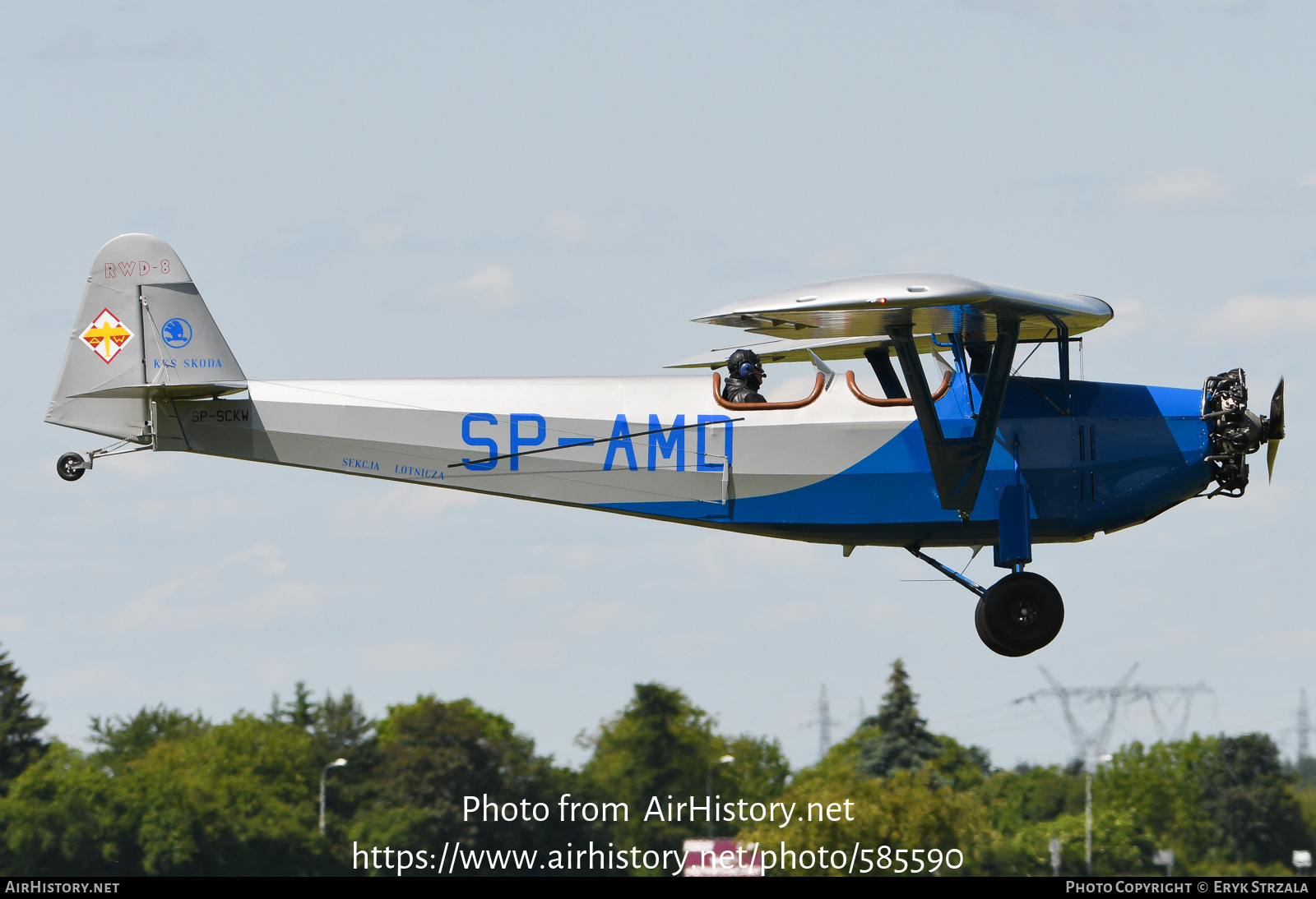 Aircraft Photo of SP-SCKW / SP-AMD | Doświadczalne Warsztaty Lotnicze RWD-8 | Aeroklub Warszawski | AirHistory.net #585590