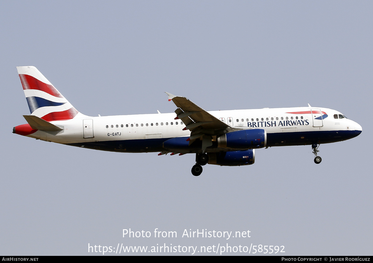 Aircraft Photo of G-GATJ | Airbus A320-233 | British Airways | AirHistory.net #585592