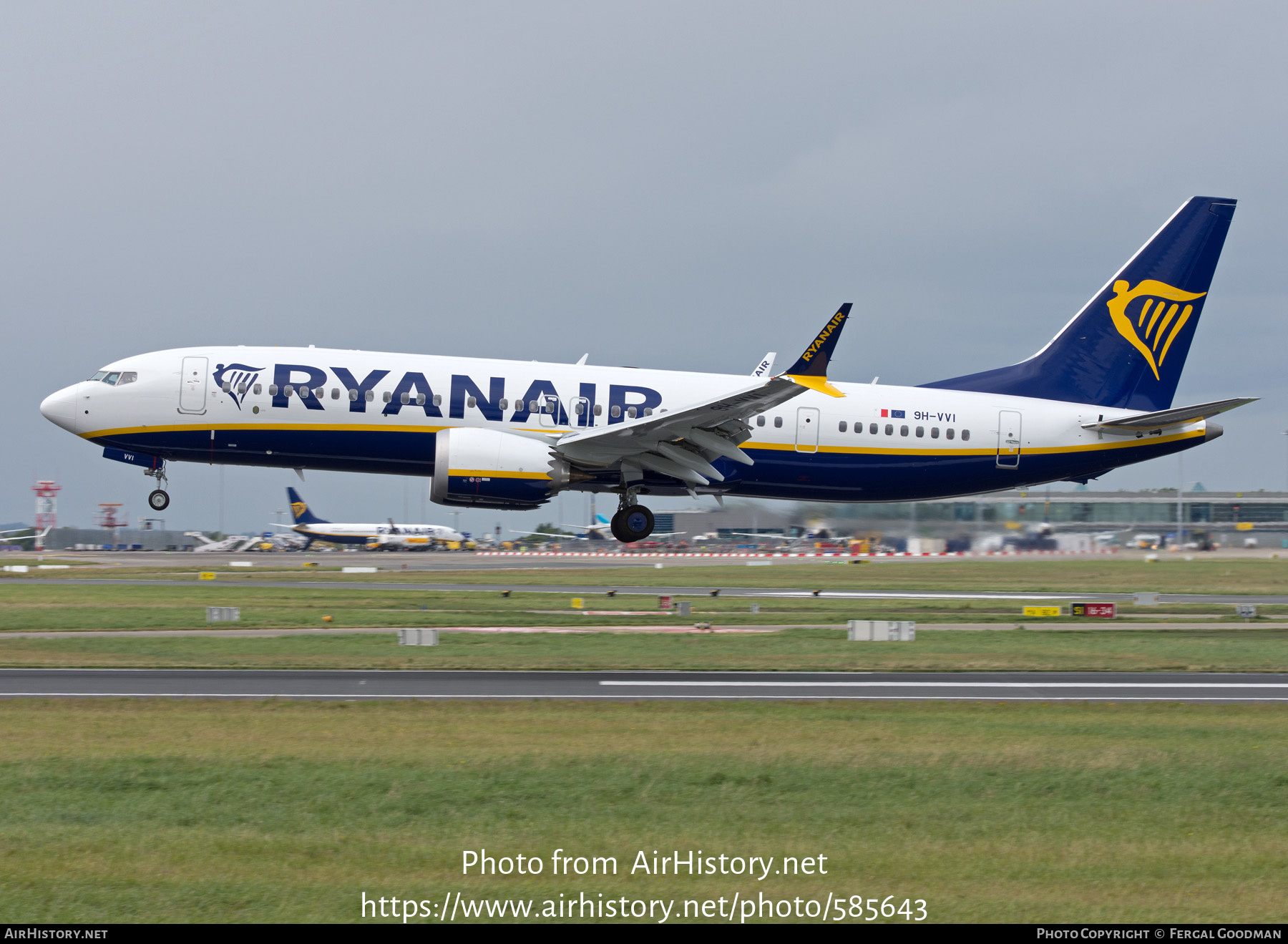 Aircraft Photo of 9H-VVI | Boeing 737-8200 Max 200 | Ryanair | AirHistory.net #585643