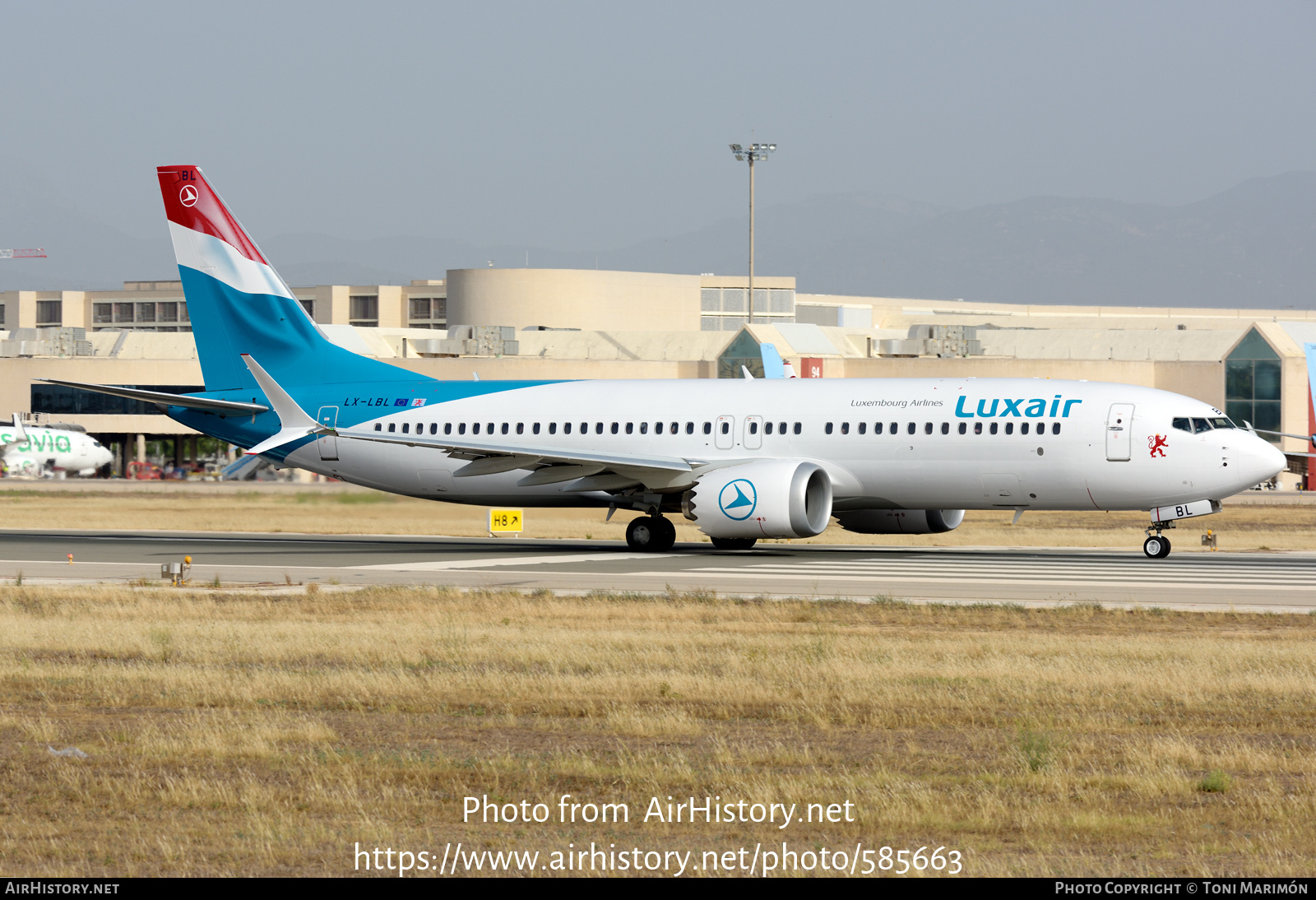 Aircraft Photo of LX-LBL | Boeing 737-8 Max 8 | Luxair | AirHistory.net #585663