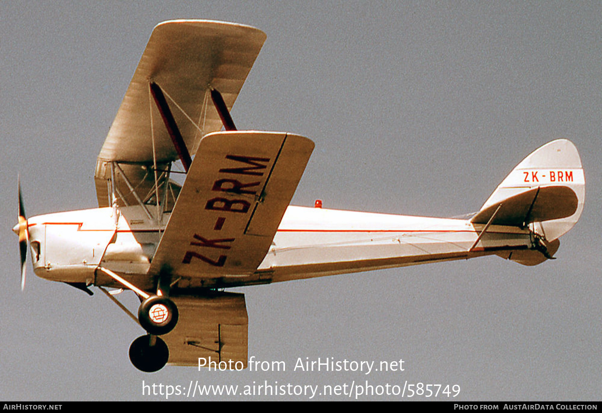 Aircraft Photo of ZK-BRM | De Havilland D.H. 82A Tiger Moth II | AirHistory.net #585749