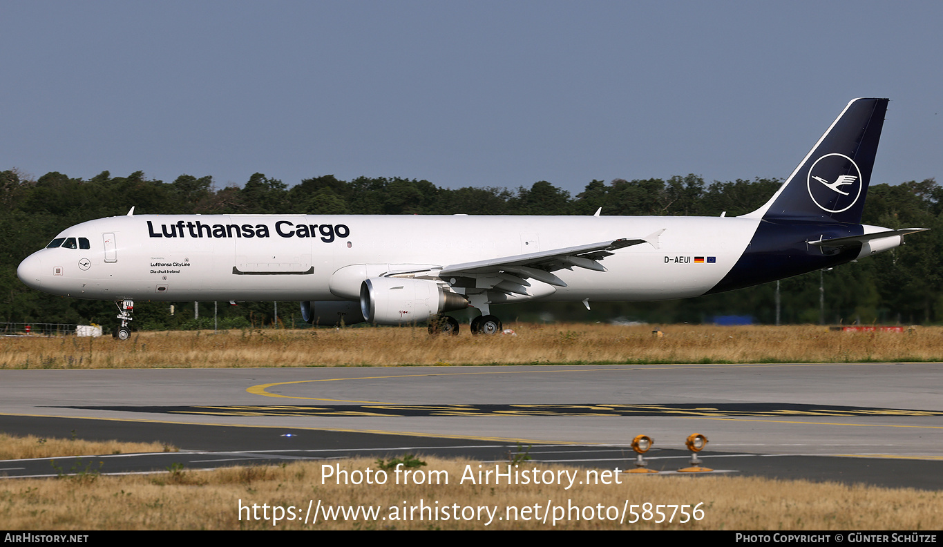 Aircraft Photo of D-AEUI | Airbus A321-211/P2F | Lufthansa Cargo | AirHistory.net #585756