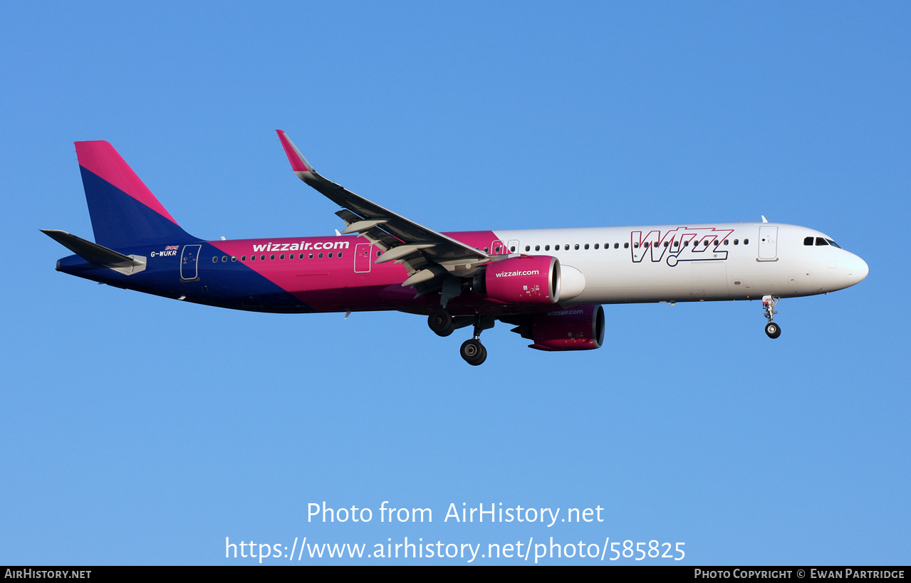 Aircraft Photo of G-WUKR | Airbus A321-271NX | Wizz Air | AirHistory.net #585825