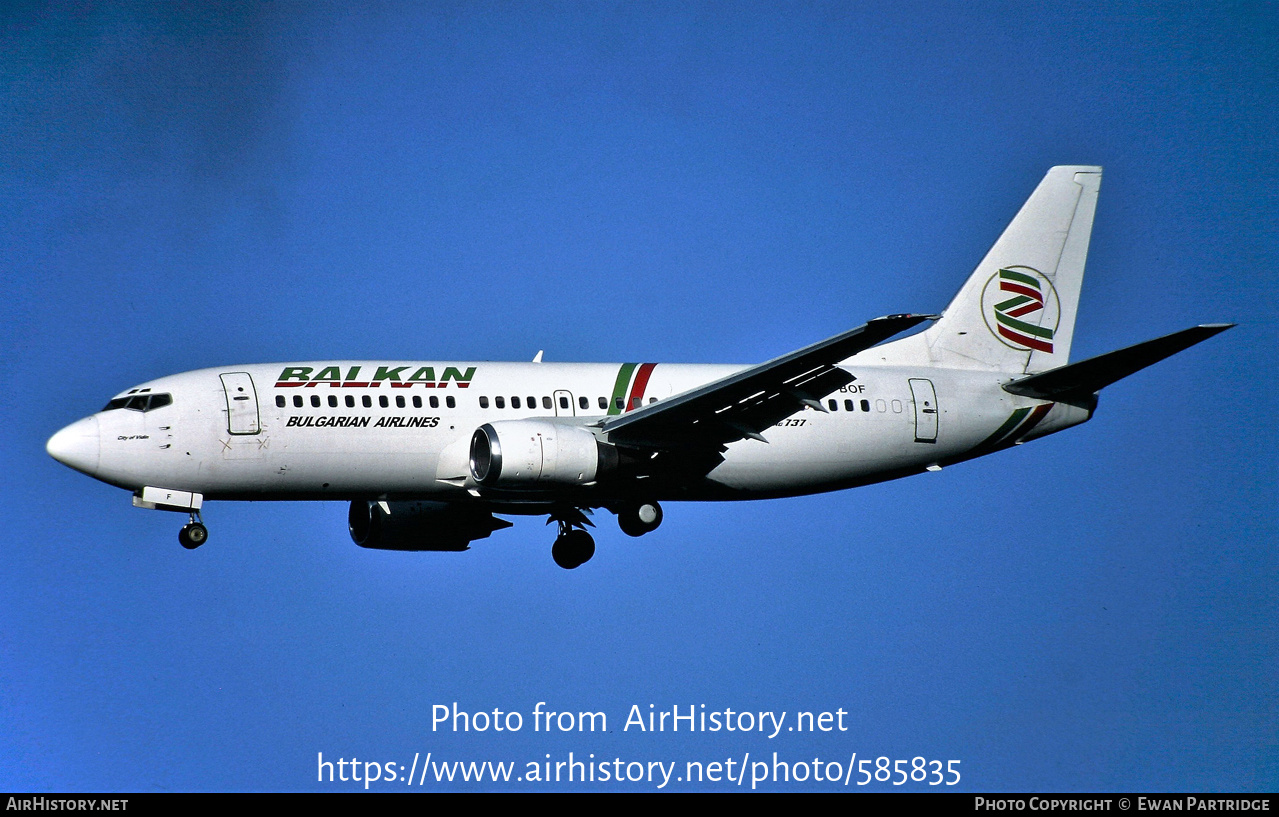 Aircraft Photo of LZ-BOF | Boeing 737-3Y0 | Balkan - Bulgarian Airlines | AirHistory.net #585835