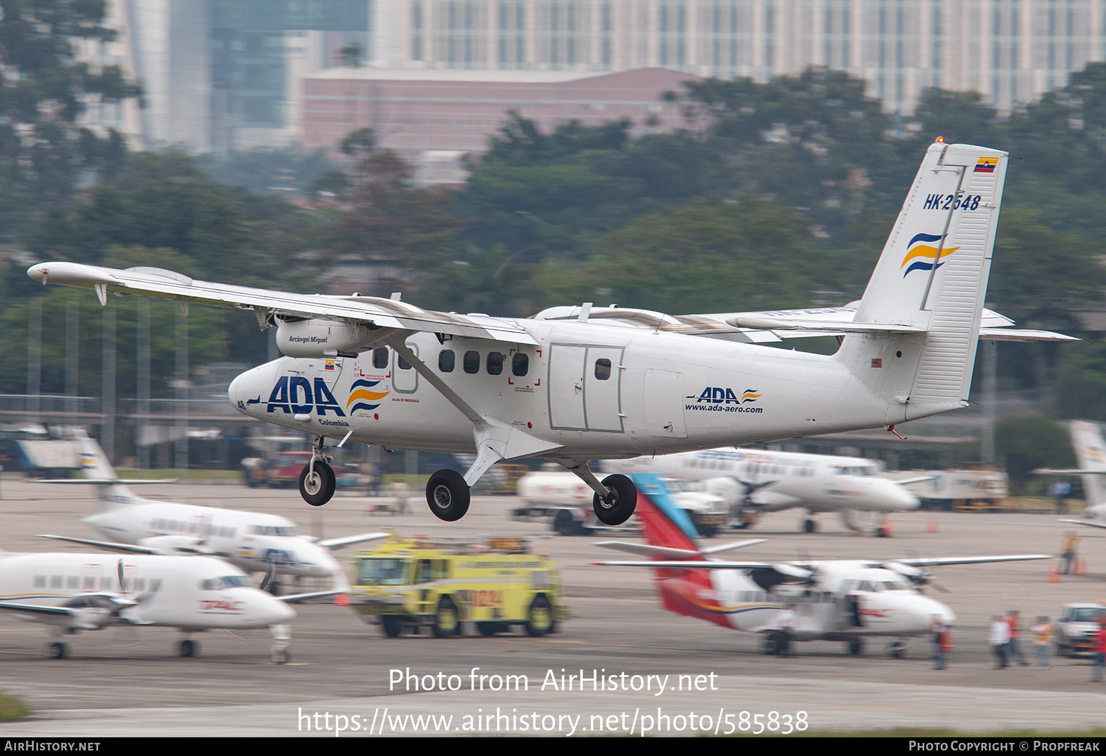 Aircraft Photo of HK-2548 | De Havilland Canada DHC-6-300 Twin Otter | ADA - Aerolínea de Antioquia | AirHistory.net #585838