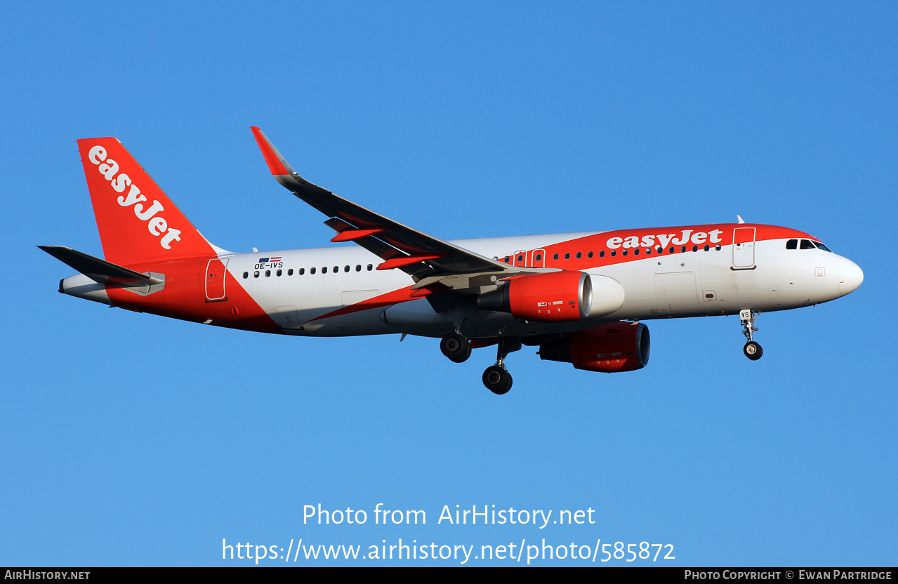 Aircraft Photo of OE-IVS | Airbus A320-214 | EasyJet | AirHistory.net #585872