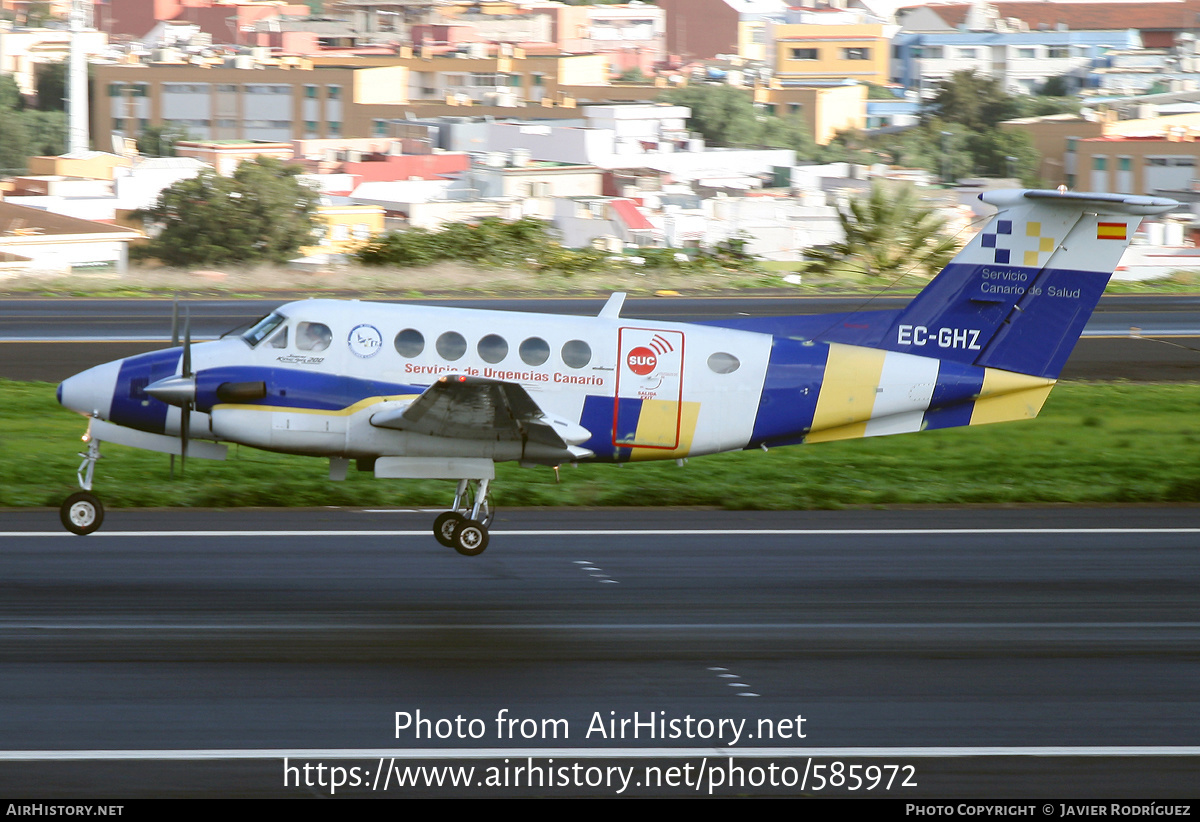 Aircraft Photo of EC-GHZ | Beech 200 Super King Air | Servicio de Urgencias Canario - SUC | AirHistory.net #585972