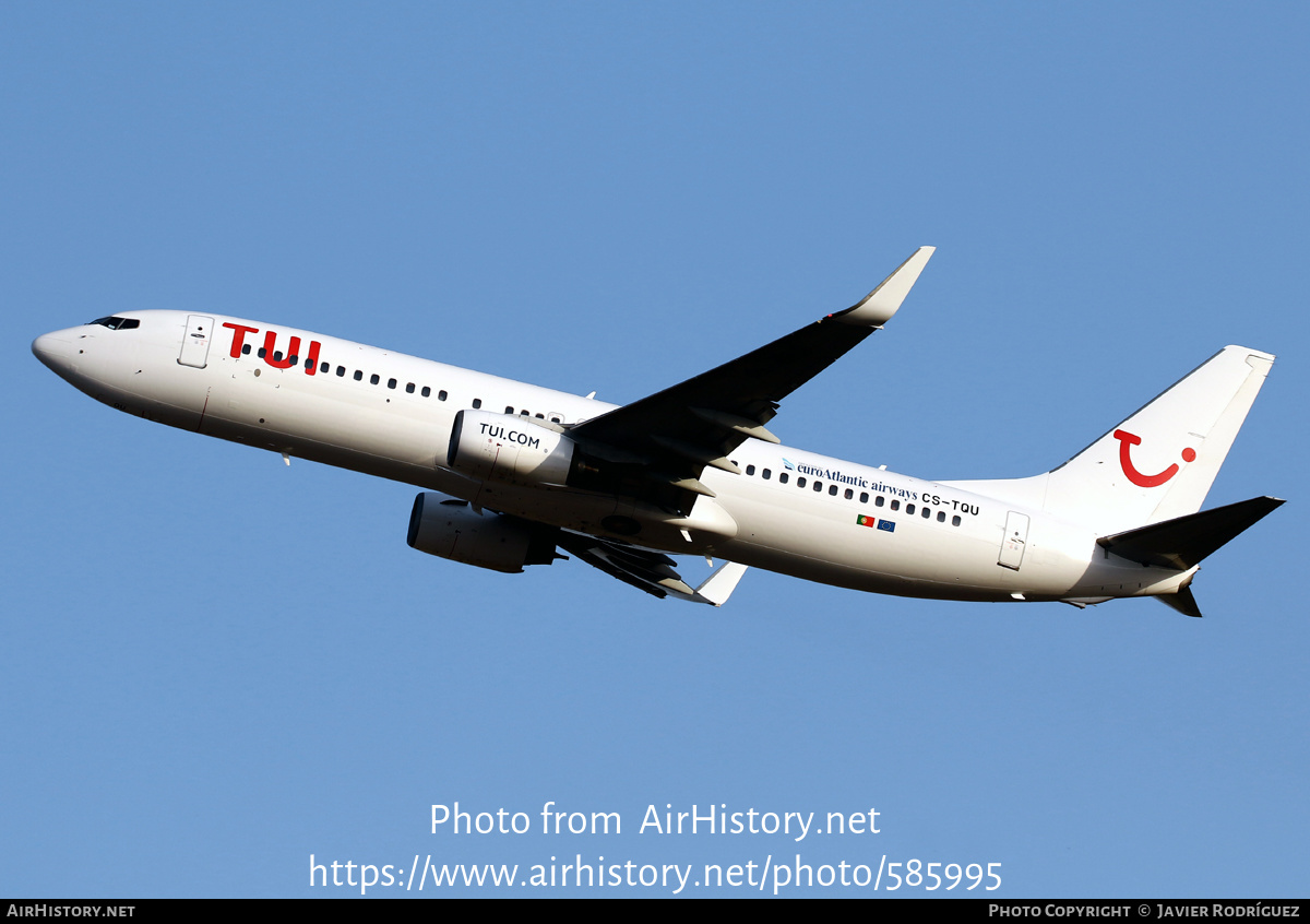 Aircraft Photo of CS-TQU | Boeing 737-8K2 | TUI | AirHistory.net #585995