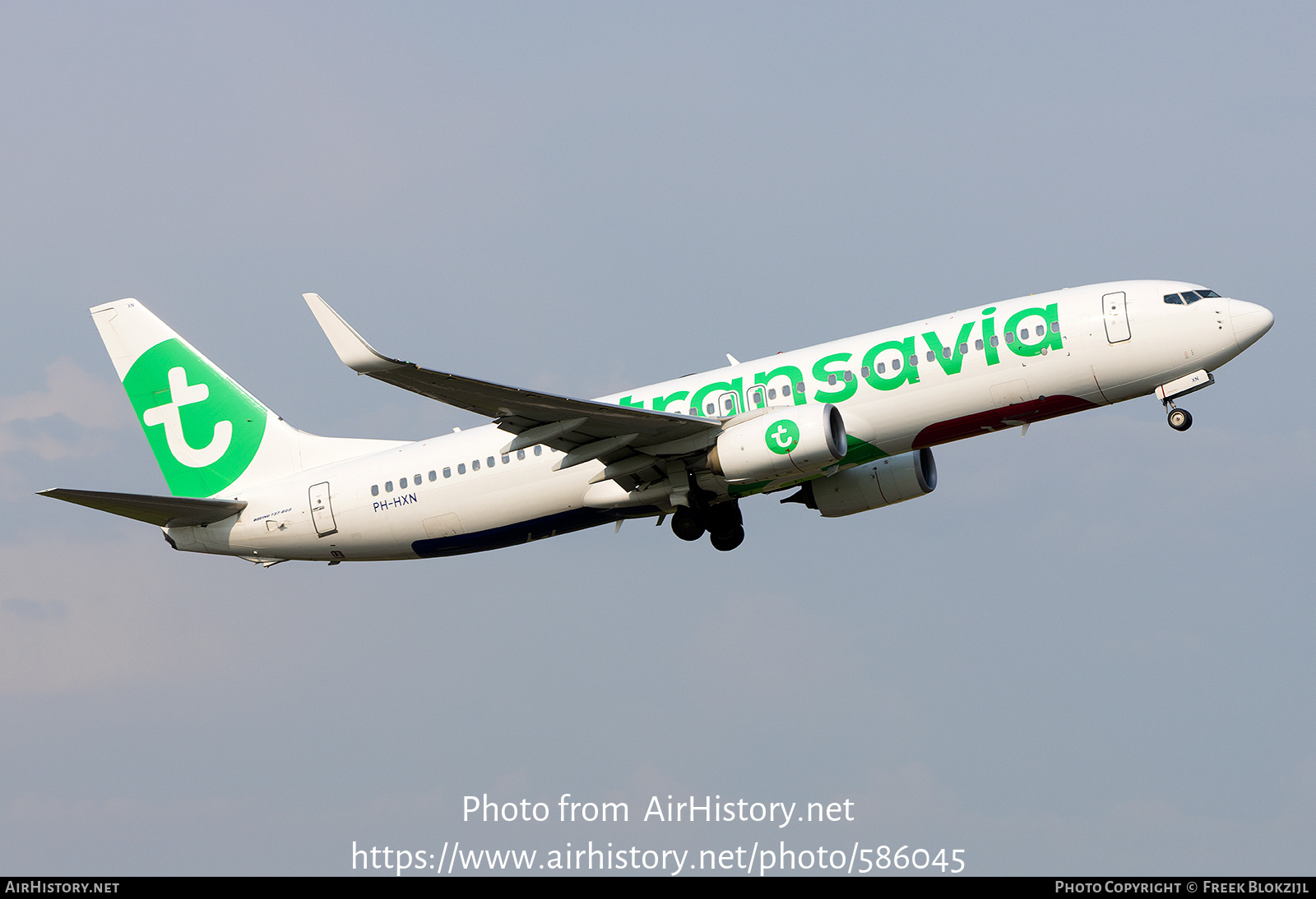 Aircraft Photo of PH-HXN | Boeing 737-800 | Transavia | AirHistory.net #586045