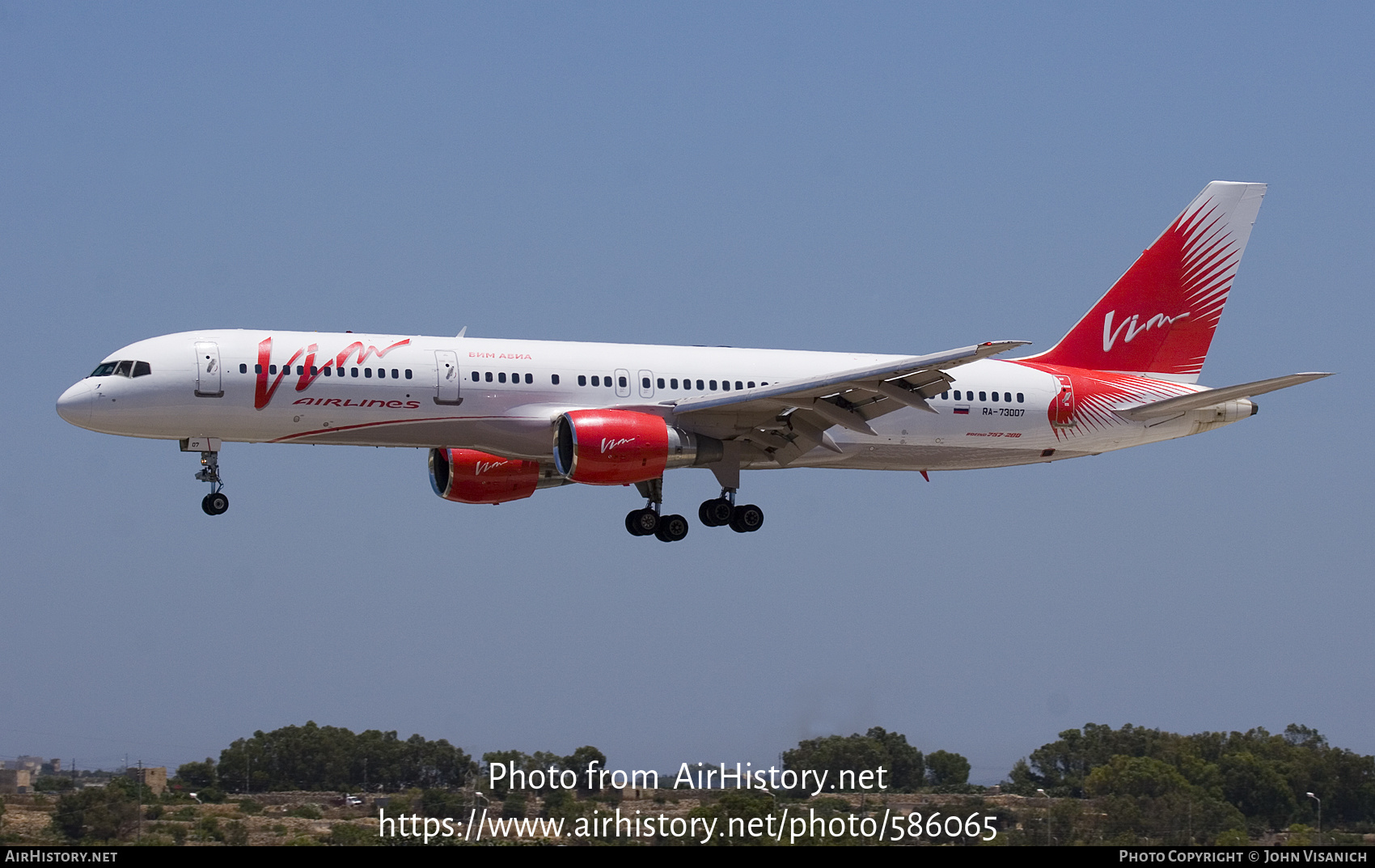 Aircraft Photo of RA-73007 | Boeing 757-230 | VIM Airlines | AirHistory.net #586065