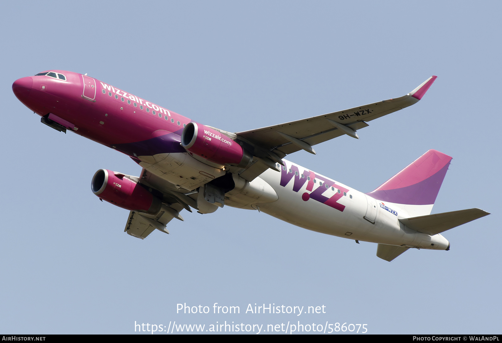 Aircraft Photo of 9H-WZX | Airbus A320-232 | Wizz Air | AirHistory.net #586075