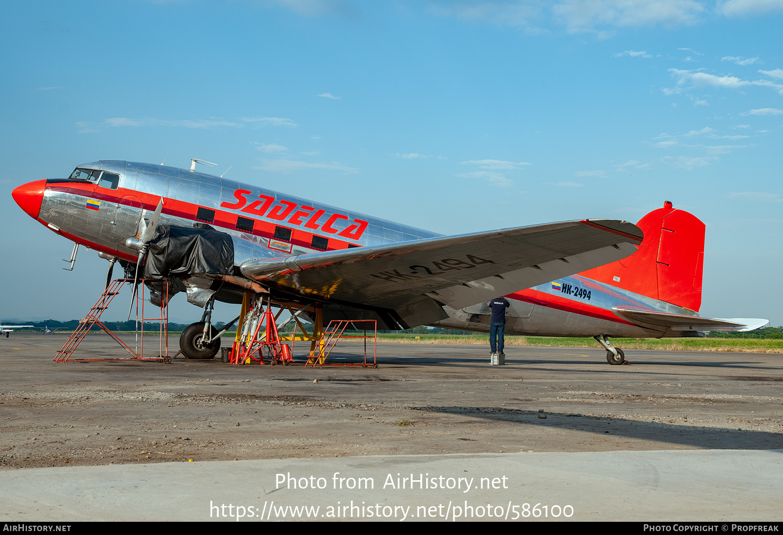 Aircraft Photo of HK-2494 | Douglas TC-47K Skytrain | SADELCA - Sociedad Aérea del Caqueta | AirHistory.net #586100