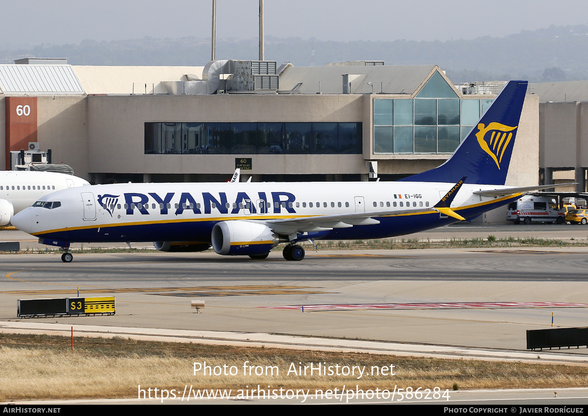 Aircraft Photo of EI-IGG | Boeing 737-8200 Max 200 | Ryanair | AirHistory.net #586284