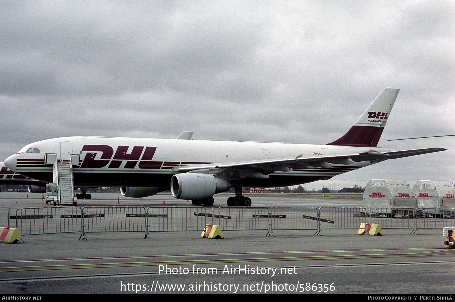 Aircraft Photo of OO-DLL | Airbus A300B4-203(F) | DHL International | AirHistory.net #586356