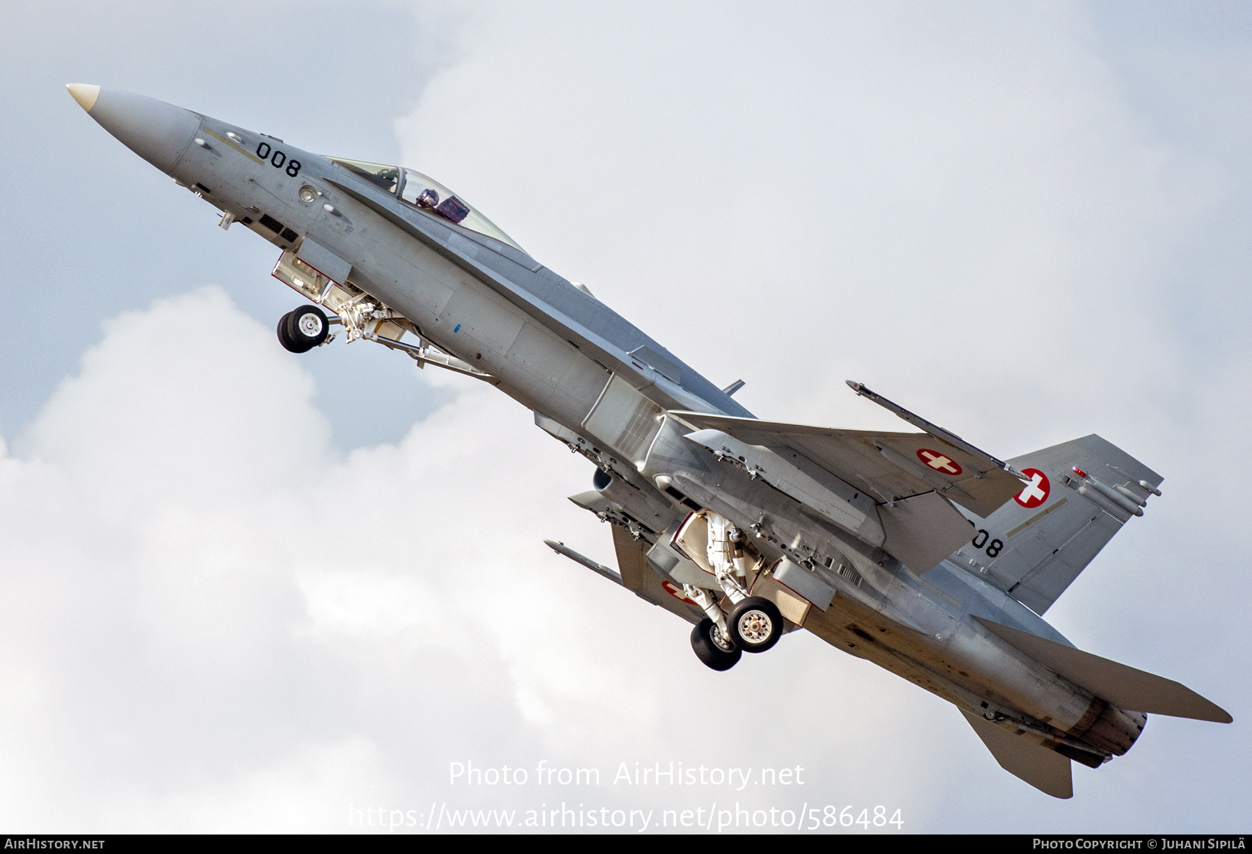 Aircraft Photo of J-5008 | McDonnell Douglas F/A-18C Hornet | Switzerland - Air Force | AirHistory.net #586484