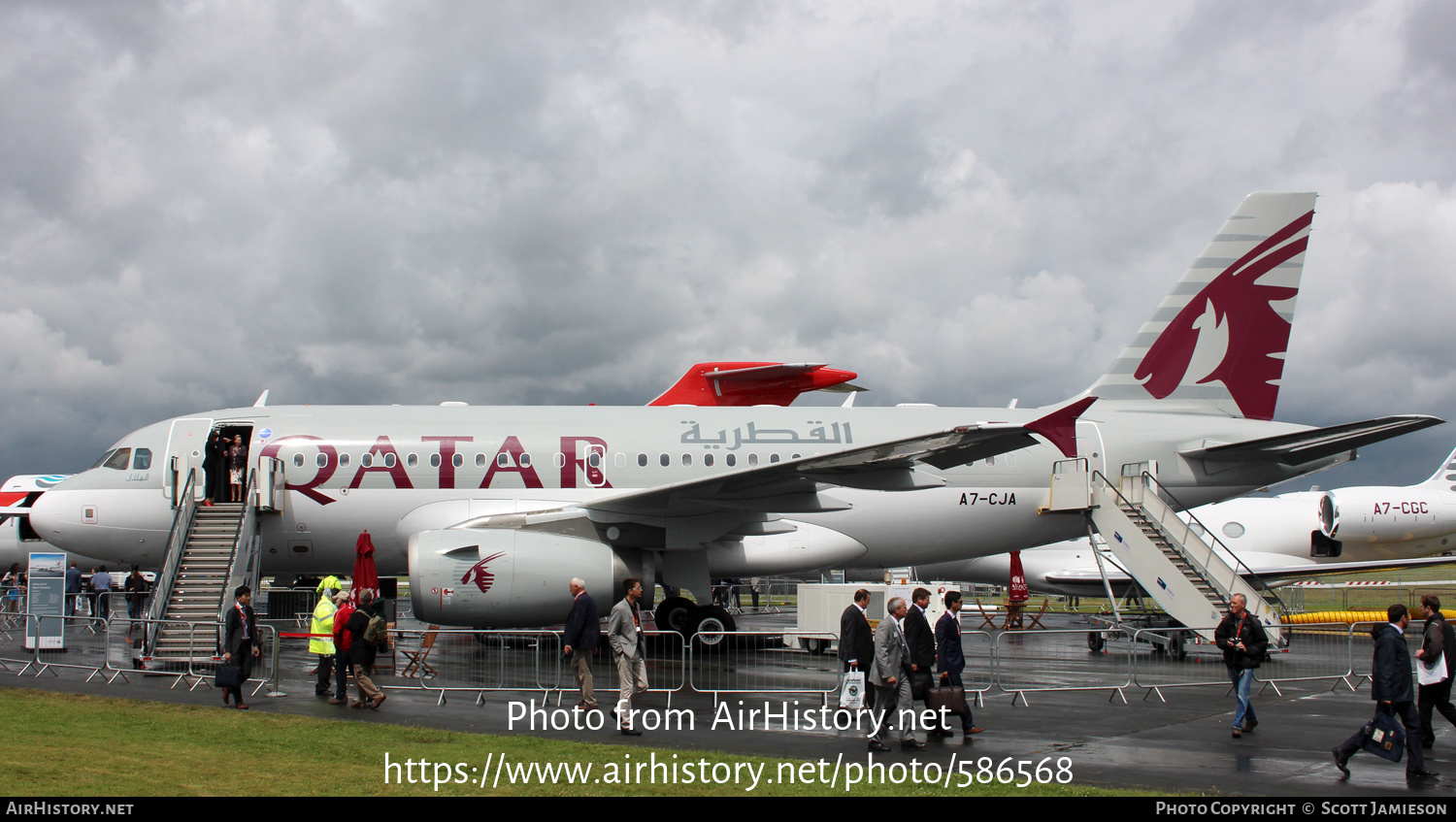 Aircraft Photo of A7-CJA | Airbus A319-133LR | Qatar Airways | AirHistory.net #586568