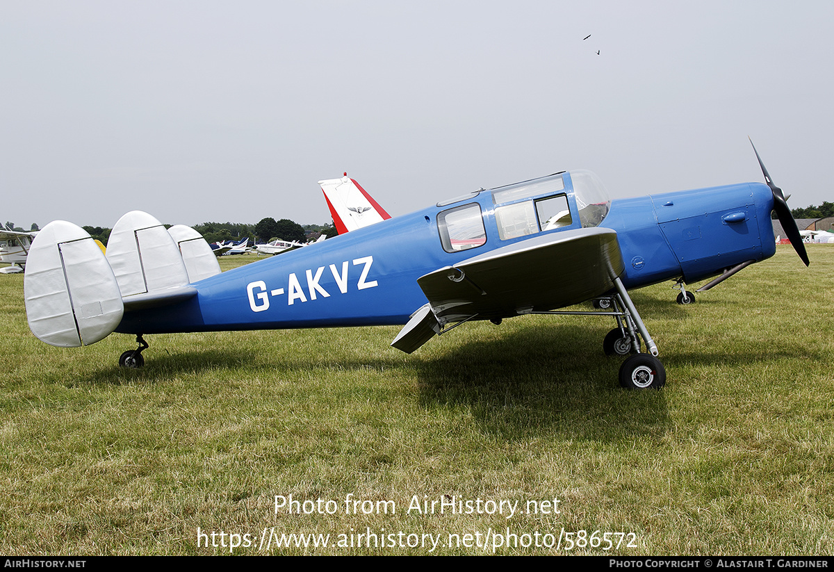 Aircraft Photo of G-AKVZ | Miles M.38 Messenger 4B | AirHistory.net #586572