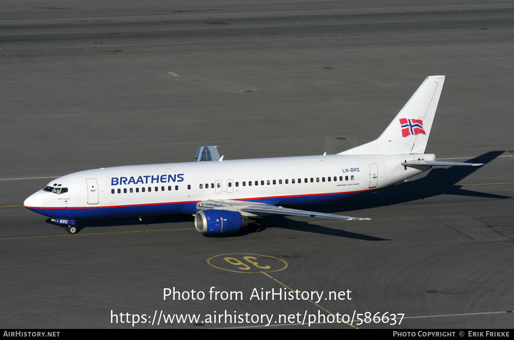 Aircraft Photo of LN-BRQ | Boeing 737-405 | Braathens | AirHistory.net #586637