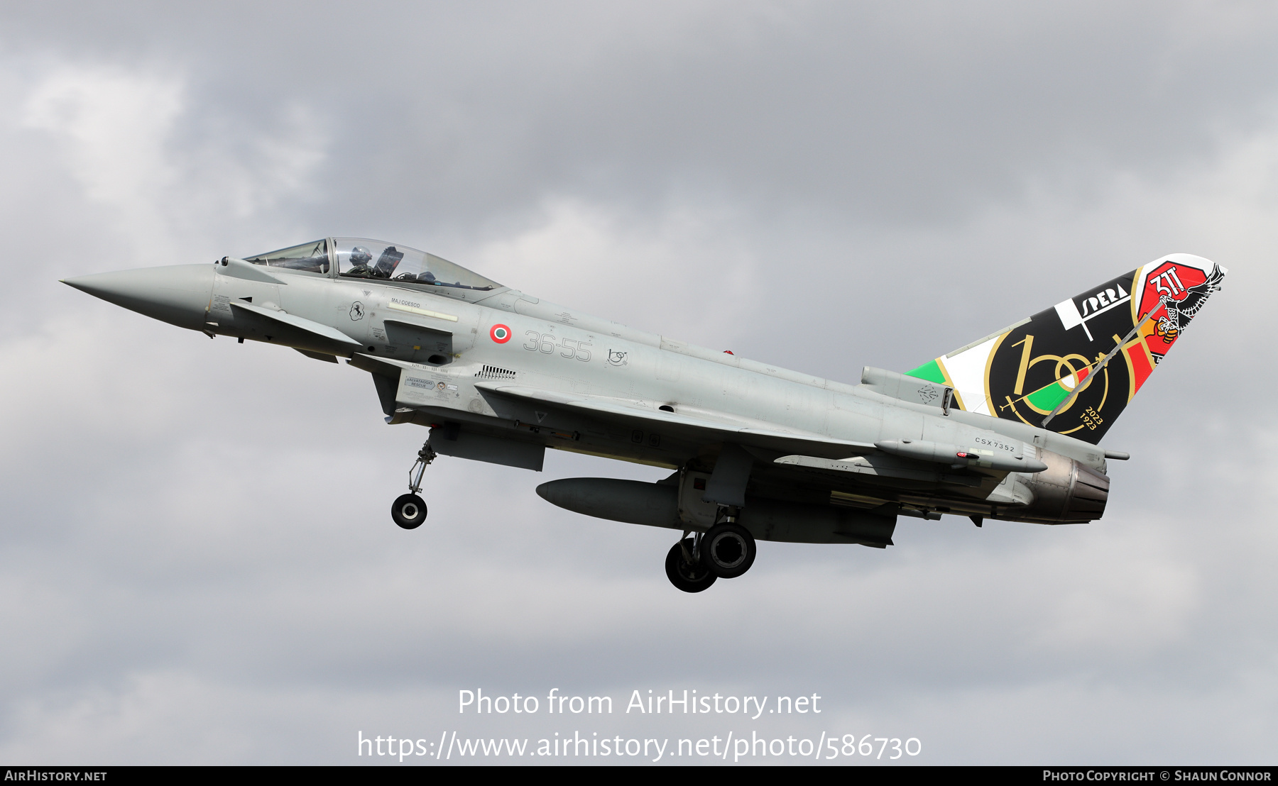 Aircraft Photo of CSX7352 | Eurofighter EF-2000 Typhoon | Italy - Air Force | AirHistory.net #586730