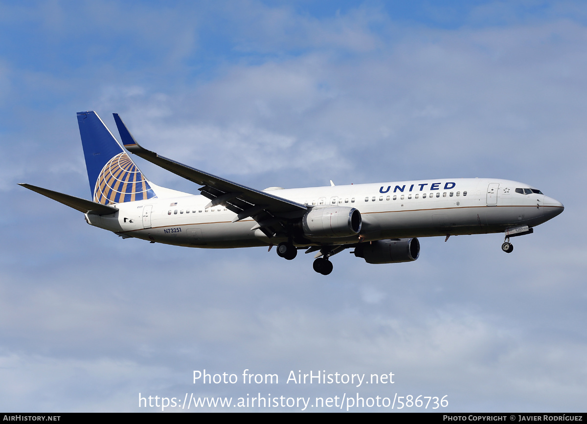 Aircraft Photo of N73251 | Boeing 737-824 | United Airlines | AirHistory.net #586736