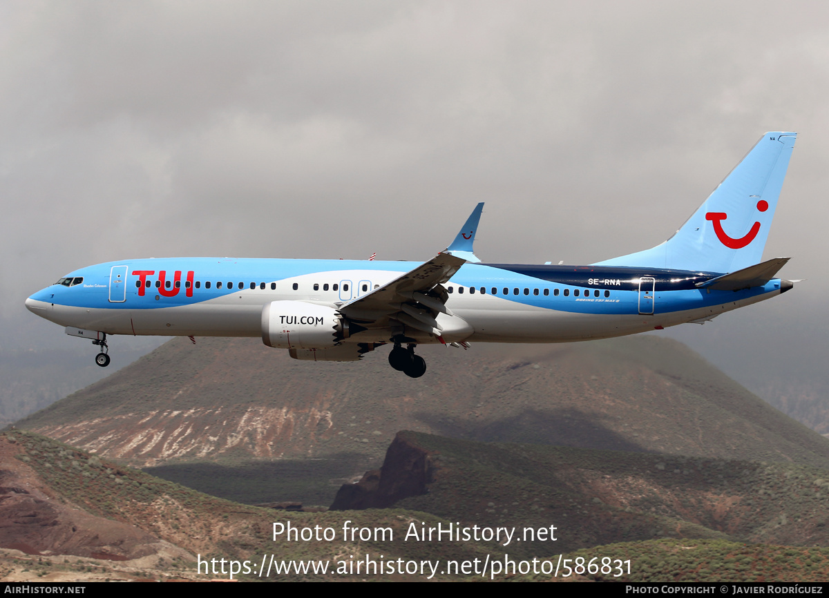 Aircraft Photo of SE-RNA | Boeing 737-8 Max 8 | TUIfly Nordic | AirHistory.net #586831