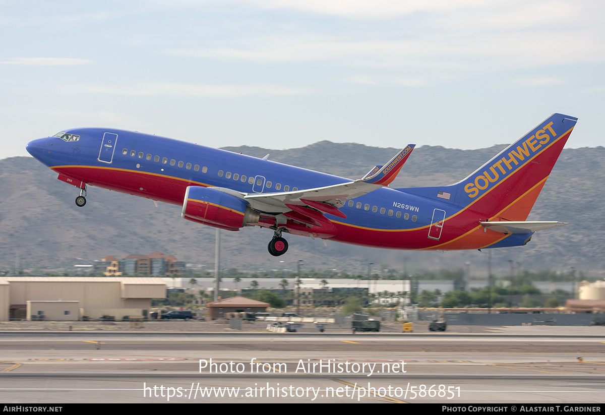 Aircraft Photo of N269WN | Boeing 737-7H4 | Southwest Airlines | AirHistory.net #586851