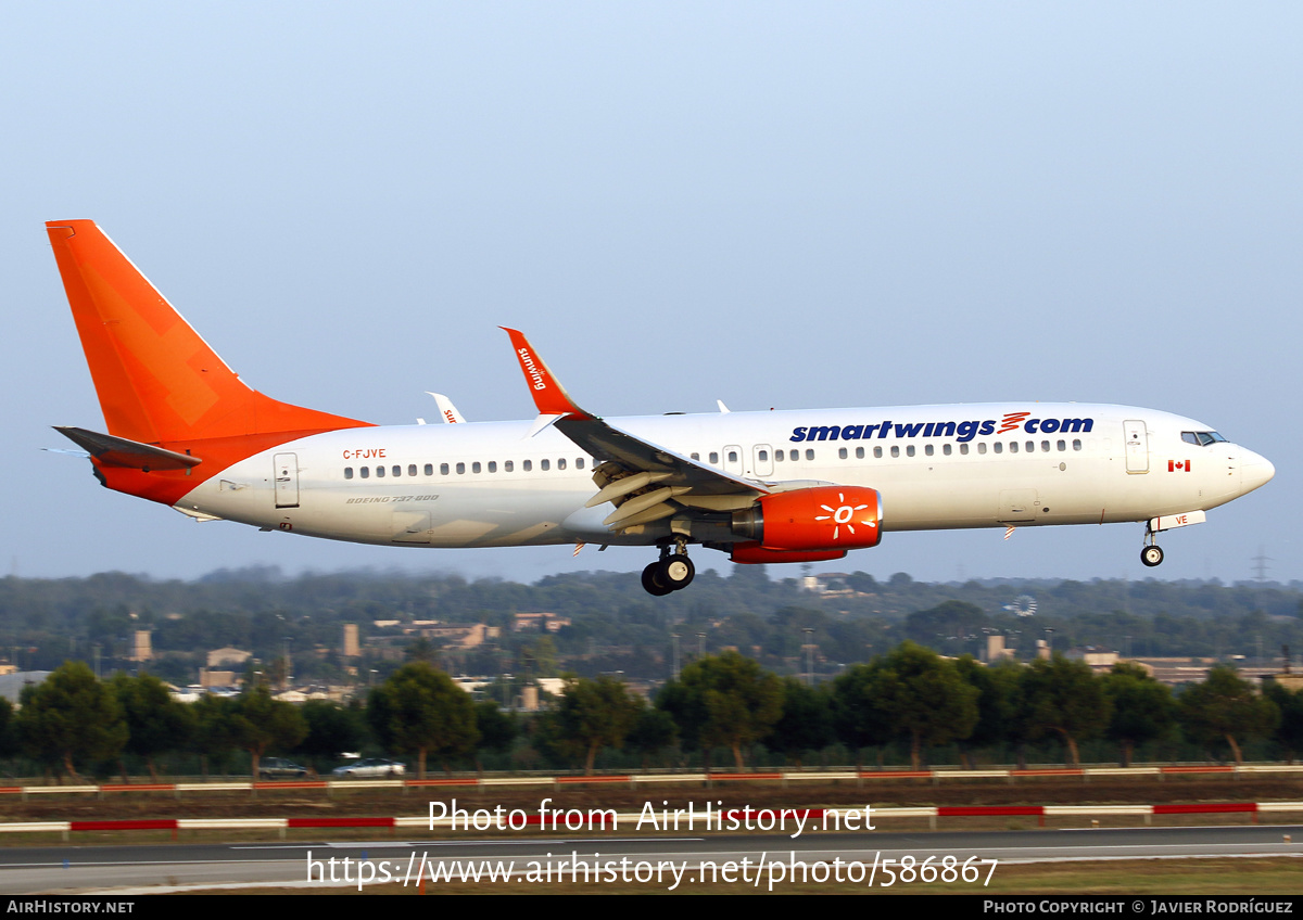 Aircraft Photo of C-FJVE | Boeing 737-8DC | Smartwings | AirHistory.net #586867