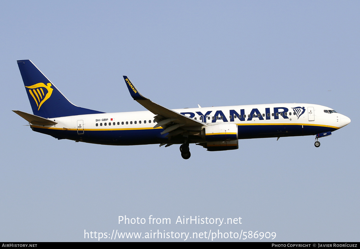 Aircraft Photo of 9H-QBP | Boeing 737-8AS | Ryanair | AirHistory.net #586909